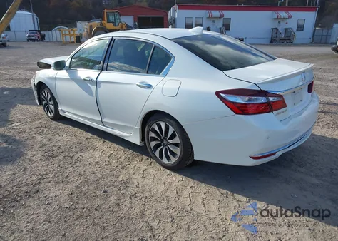 2017 Honda Accord Hybrid Touring из США, поврежденный, VIN JHMCR6F70HC004651